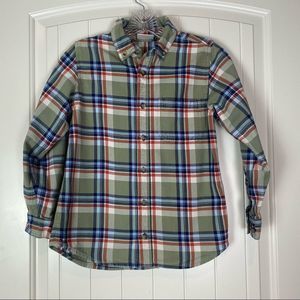Hanna Andersson Plaid Flannel Button Down